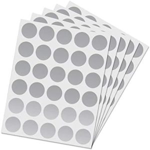 pegatinas plata rascable