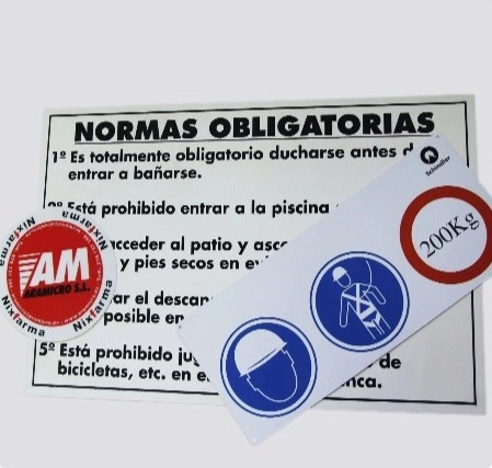 Placas de señalización
