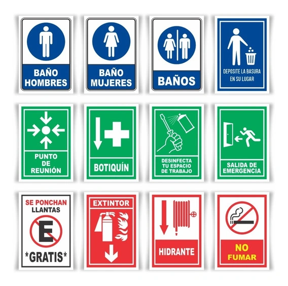 Placas de señalización